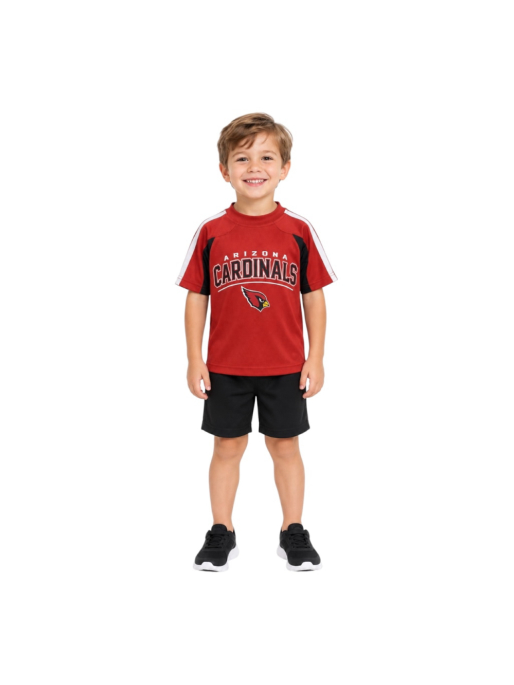 NFL Team Apparel Arizona Cardinals Kids XS 4/5 Mesh T-Shirt Red